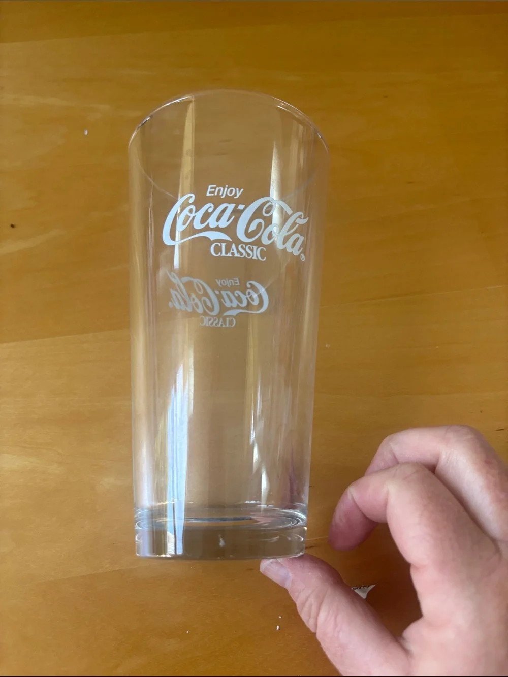 Coca Cola Classic Clear Glass Tumbler - Clear
